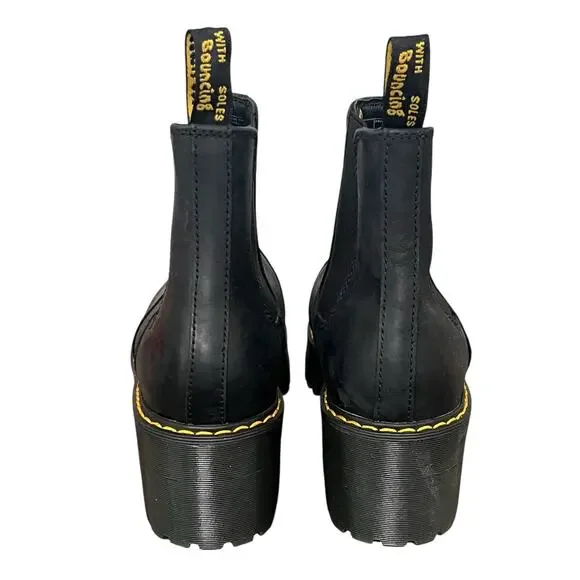 NEW! Dr. Martens Rometty Wyoming Leather Platform Chelsea Boots - Size 9 - Picture 6 of 9